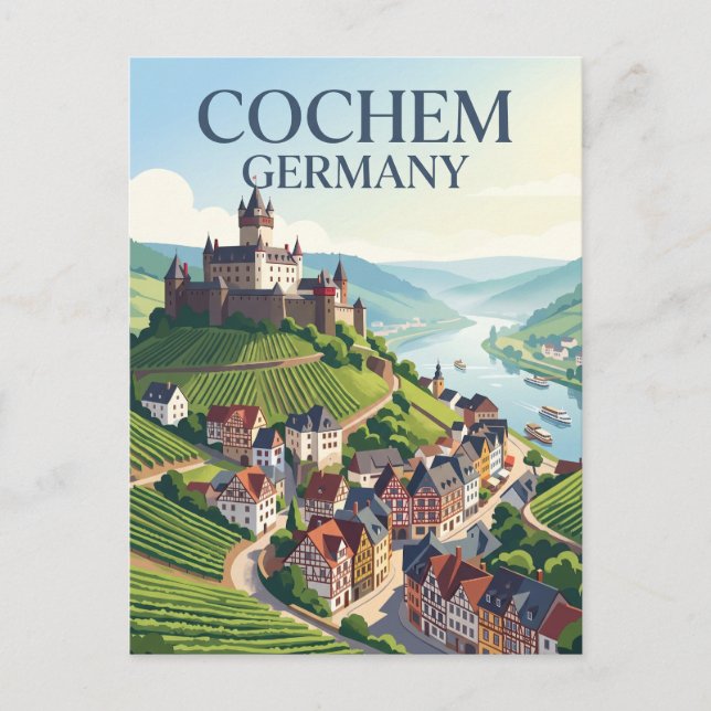 Postal Cochem Alemania (Anverso)