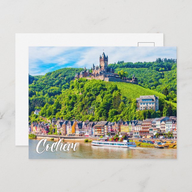 Postal Cochem Castle, Germany (Anverso / Reverso)
