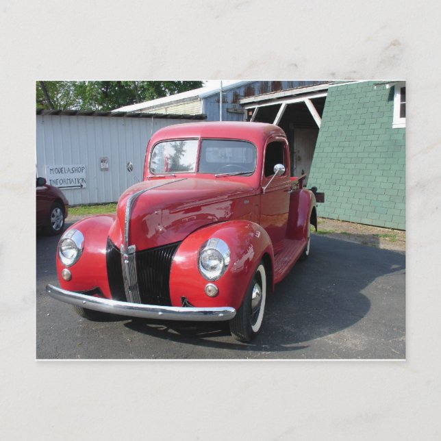 Postal Coches clásicos (Anverso)