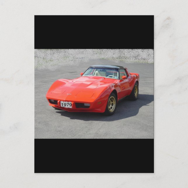 Postal Coches Clásicos de 1979 (Anverso)