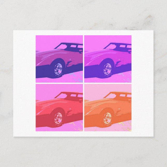 Postal Coches Clásicos de 1979 (Anverso)