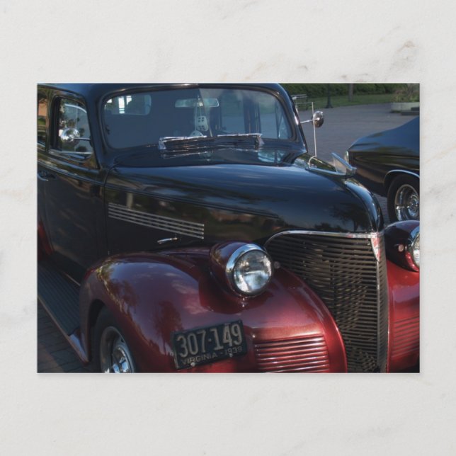 Postal Coches de ayer (Anverso)