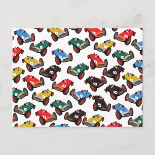 Postal Coches de Carreras de época