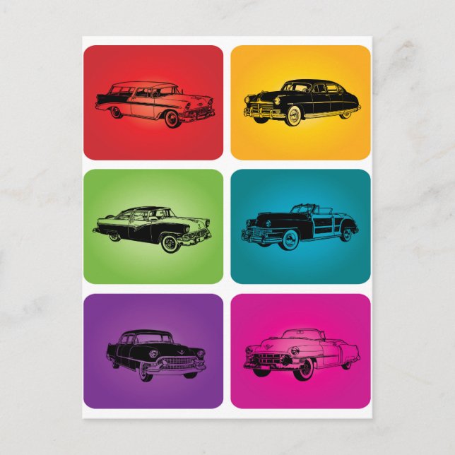 Postal Coches de época 2 (Anverso)