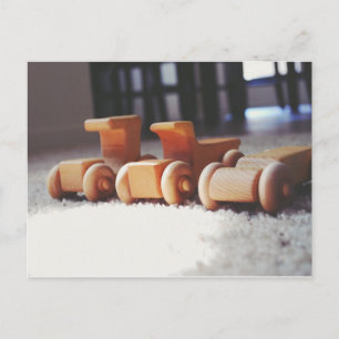 Postal Coches de madera