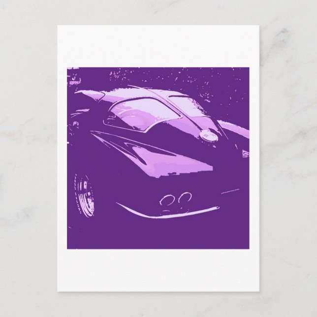 Postal Coches de ventanas divididas clásicas (Anverso)