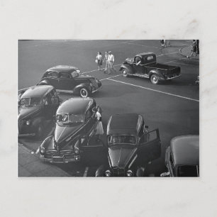 Postal Coches en el centro, 1942