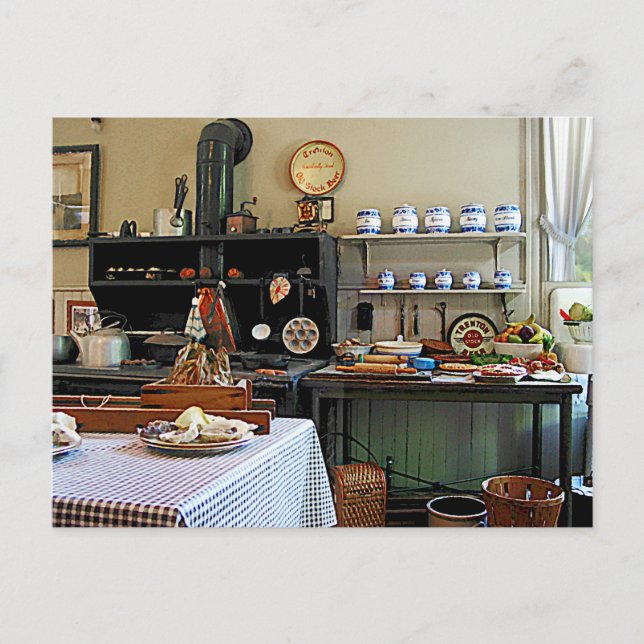 Postal Cocina acogedora (Anverso)
