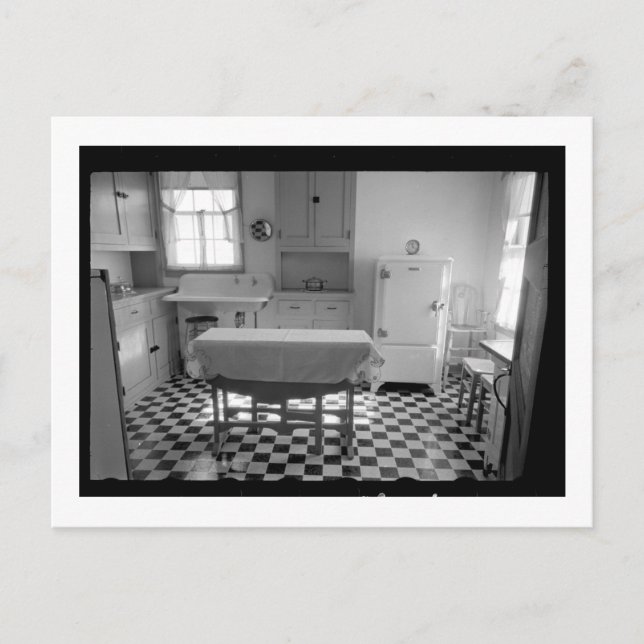 Postal Cocina agrícola de época de depresión (Anverso)