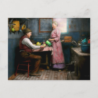 Postal Cocina - Café matutino de 1915