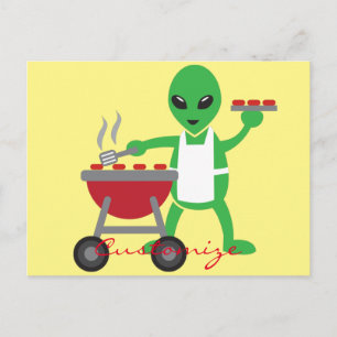Postal Cocina de Cocina de Alien Barbecue Thunder_Cove