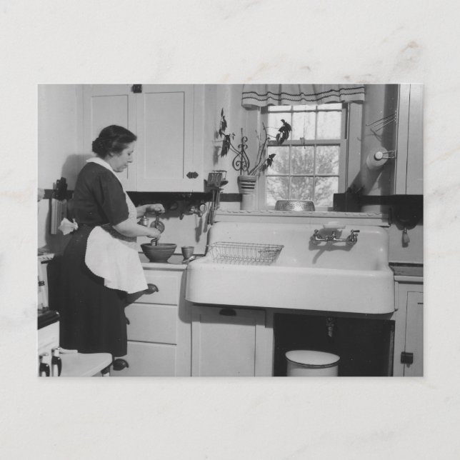 Postal Cocina de la abuela - Vintage (Anverso)