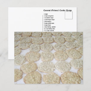 Postal Cocina de la avena de coco