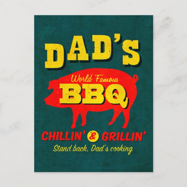 Postal Cocina de papá (Anverso)