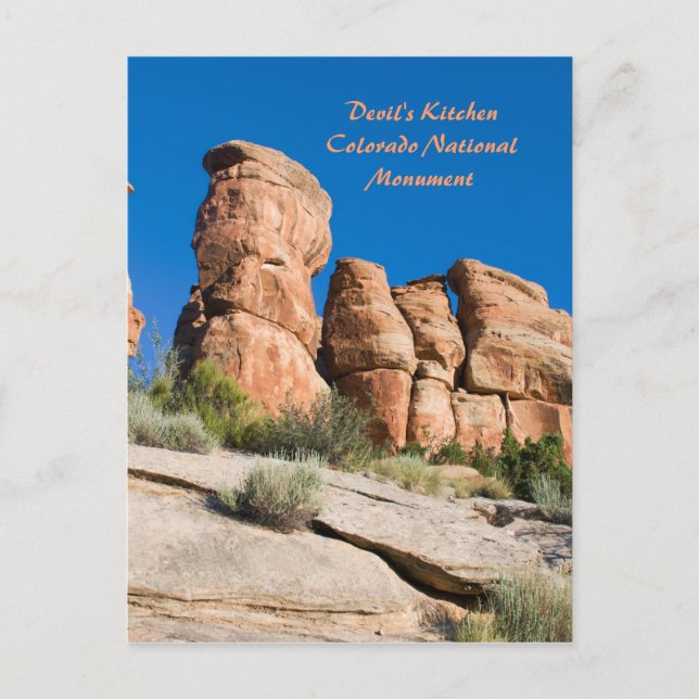Postal Cocina del diablo, Montaña Nacional de Colorado. (Anverso)
