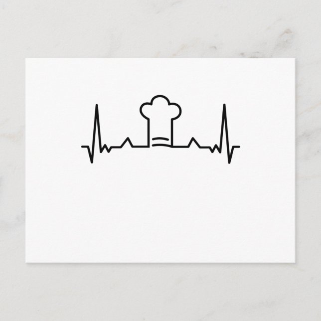 Postal Cocina del gorra del chef - Regalos de latidos de  (Anverso)