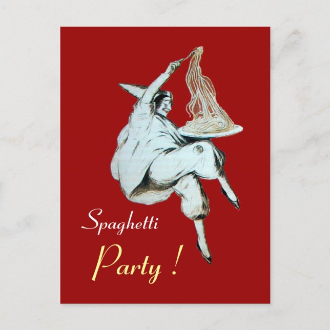 POSTAL COCINA ITALIANA FIESTA SPAGHETTI, RESTAURANTE (Anverso)