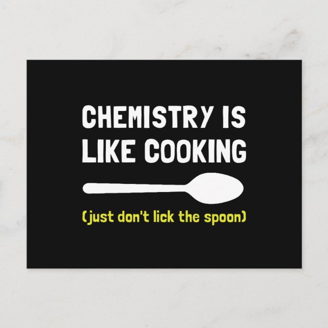 Postal Cocina química (Anverso)