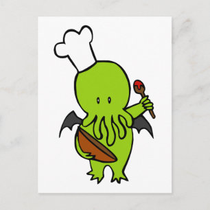 Postal Cocinar Junto Con Cthulhu