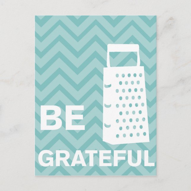 Postal Cocinas creativas - Grater on chevron. (Anverso)