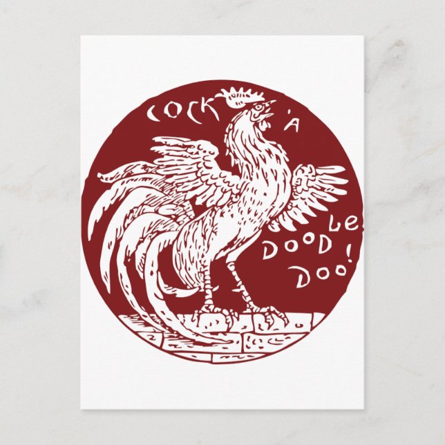 Postal Cock-a-Doodle-Doo (Anverso)