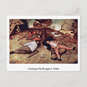 Postal Cockaigne De Bruegel A. Pieter
