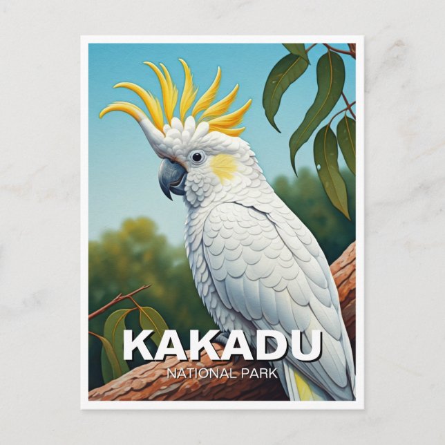 Postal Cockatoo en el Parque Nacional Kakadu Australia (Anverso)