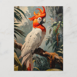 Postal Cockatoo Portrait Vintage