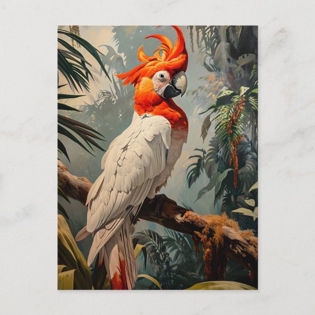 Postal Cockatoo Portrait Vintage (Anverso)