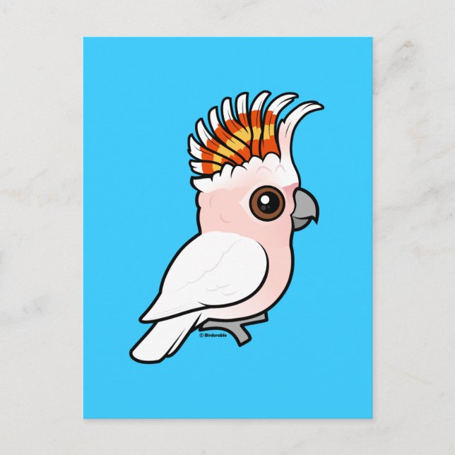 Postal Cockatoo rosa birdorable (Anverso)