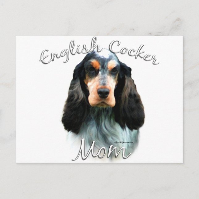 Postal Cocker Español Mamá 2 (Anverso)