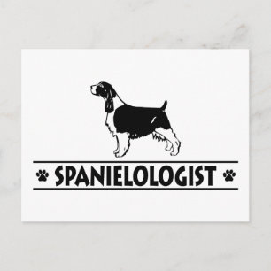 Postal Cocker inglés humorístico Spaniel