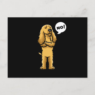 Postal Cocker inglés Spaniel Stubborn Dog