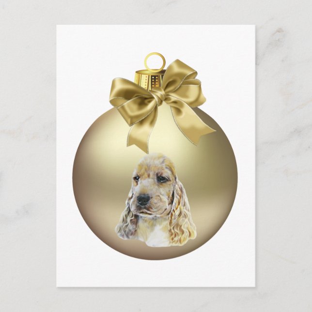 Postal Cocker Spaniel inglés (Anverso)