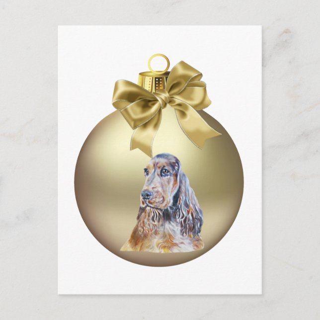 Postal Cocker Spaniel inglés (Anverso)