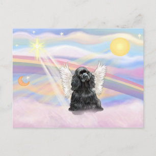 Postal Cocker Spaniel - negro