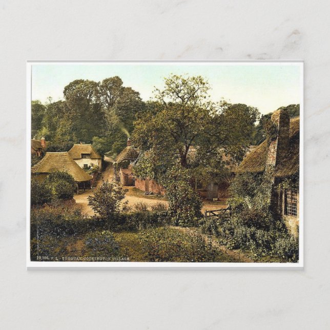 Postal Cockington Village, Torquay, Inglaterra (Anverso)