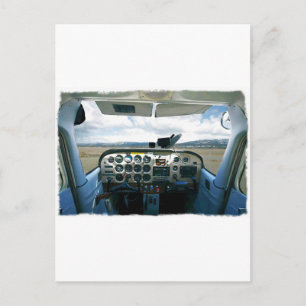 Postal Cockpit del avión