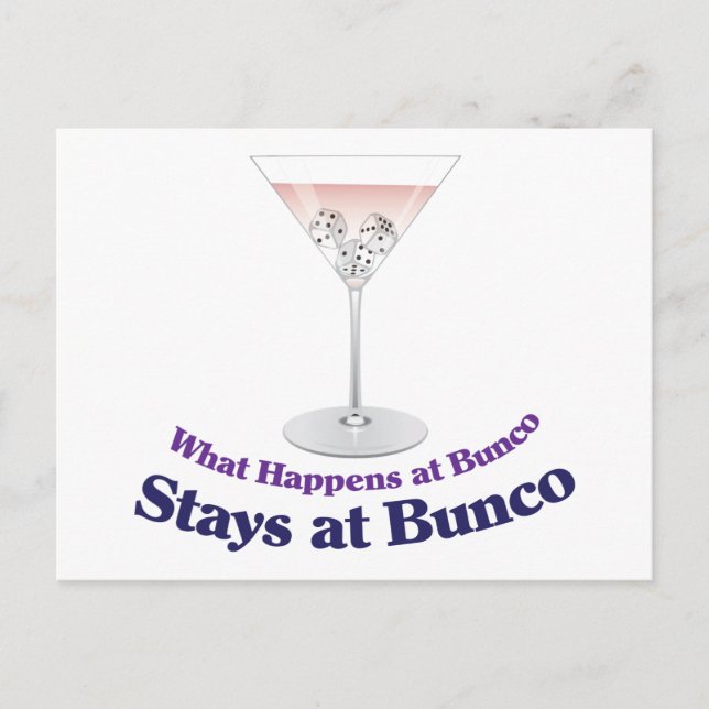 Postal Cocktail Bunco Martini (Anverso)