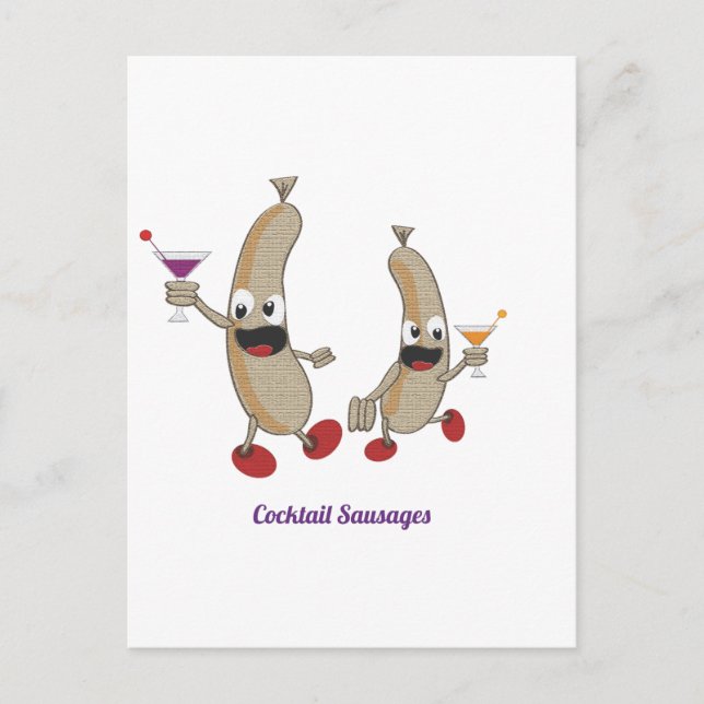 Postal cocktail Sausages (Anverso)