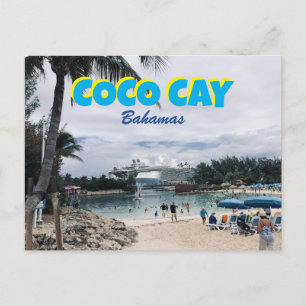 Postal Coco Cay Bahamas Crucero Barco de Viaje