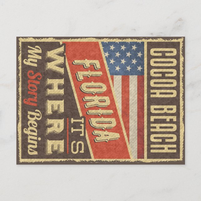 Postal Cocoa Beach Florida (Anverso)