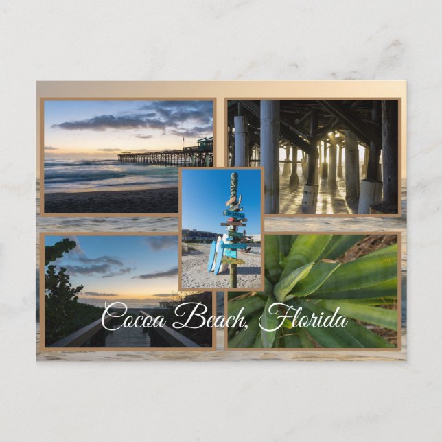 Postal Cocoa Beach Florida (Anverso)