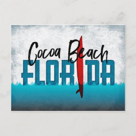 Postal Cocoa Beach Postcard Florida Surboard