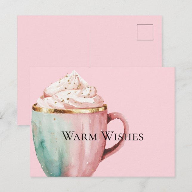 Postal Cocoa Gold Rubor Pink Mint Warm Wiers (Anverso / Reverso)