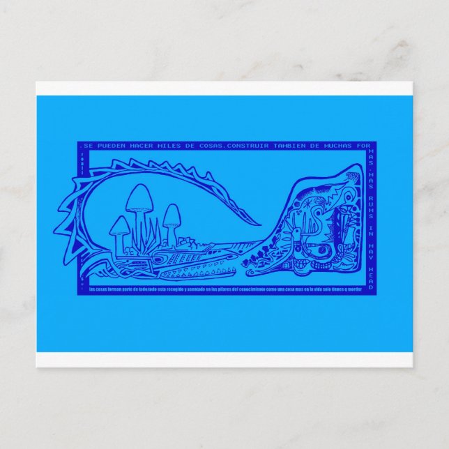 Postal cocodrilo (Anverso)