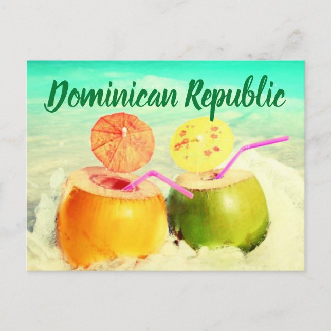 Postal Cocos de República Dominicana (Anverso)