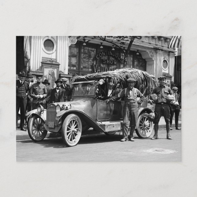 Postal Cocoteros en picada: 1922 (Anverso)