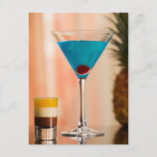 Postal Cóctel de Curacao