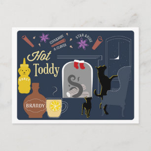 Postal Cóctel de invierno Hot Toddy